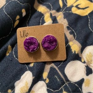 Chunky Geode style earrings